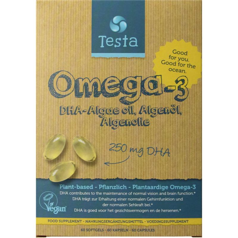 Testa Omega 3 Algenolie 250Mg Dha Vegan Nldeen