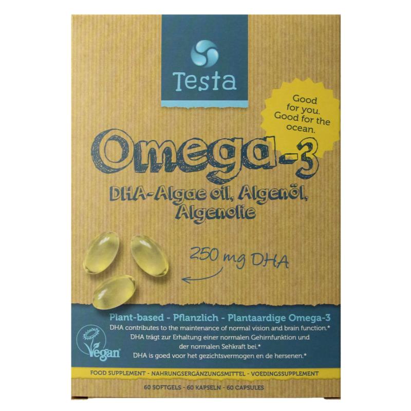 Testa Omega 3 Algenolie 250Mg Dha Vegan Nldeen