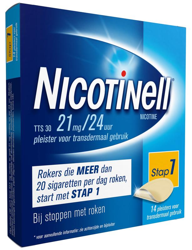 Nicotinell Pleisters Tts30 21Mg Novartis