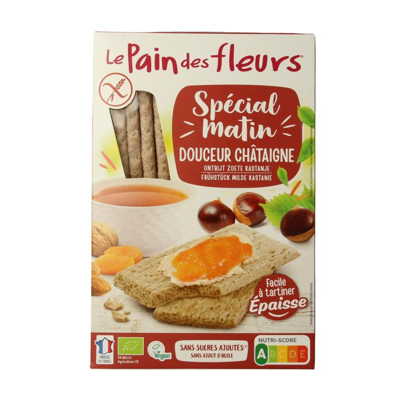 Pain Des Fleurs Special Matin Kastanje Ontbijtcrackers Bio