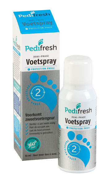 Pedifresh Fase 2 Tegen Lange Termijn Zweetvoeten Spray