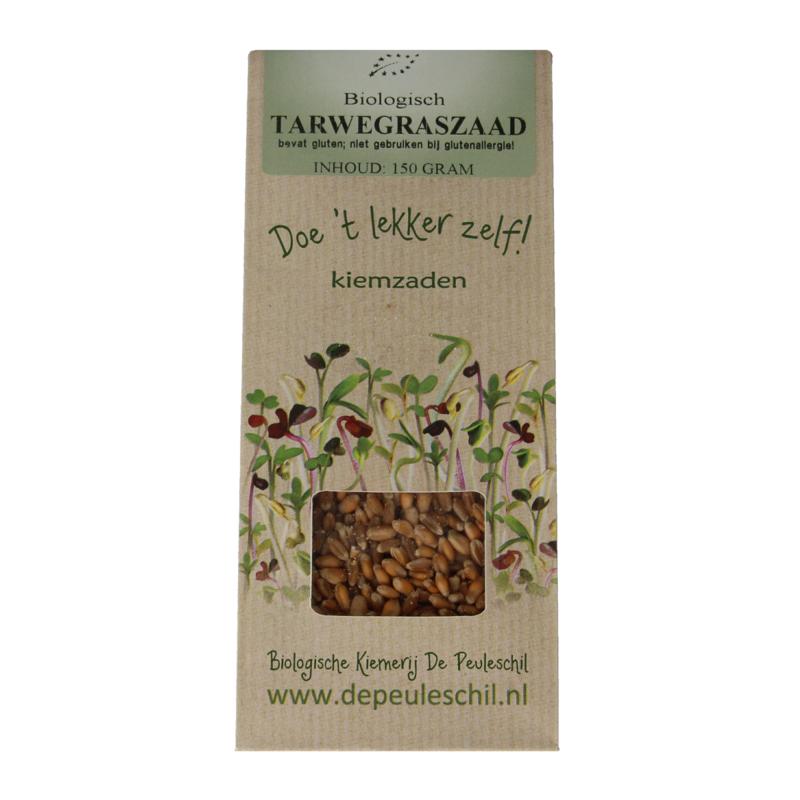 Peuleschil Tarwegras Zaad Bio