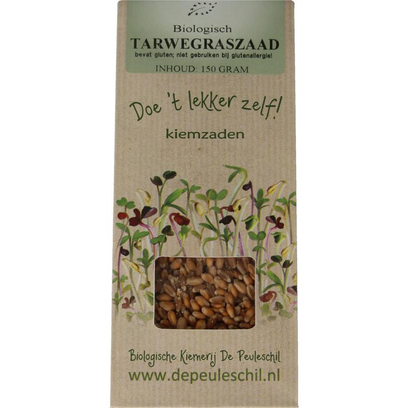 Peuleschil Tarwegras Zaad Bio