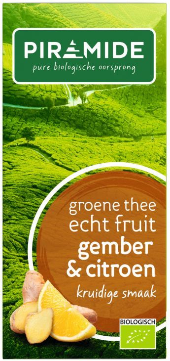 Piramide Groene Thee Met Gember En Citroen Bio