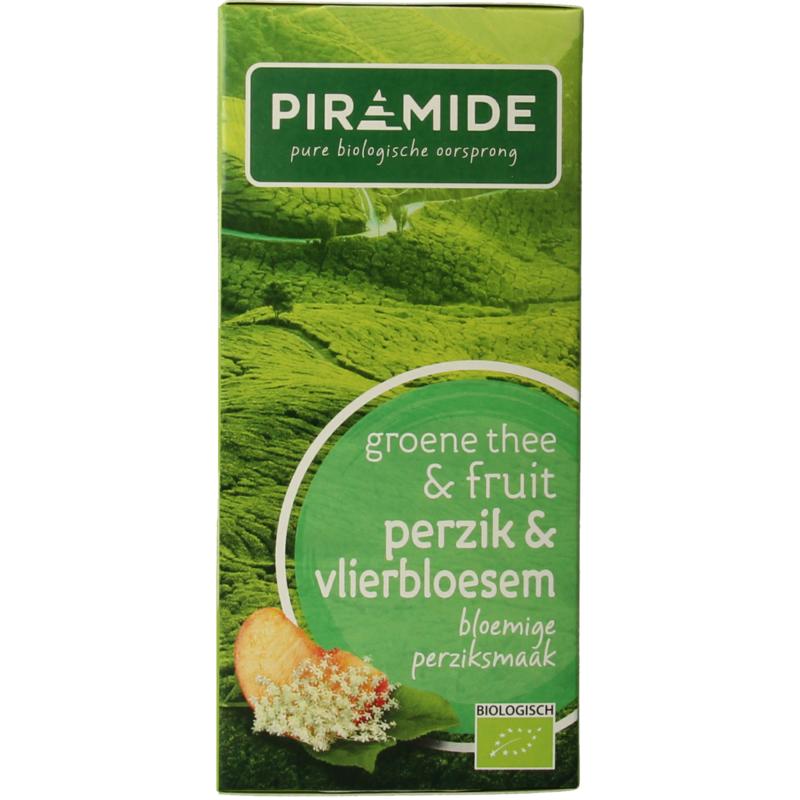 Piramide Groene Thee Perzik Vlierbloesem Bio