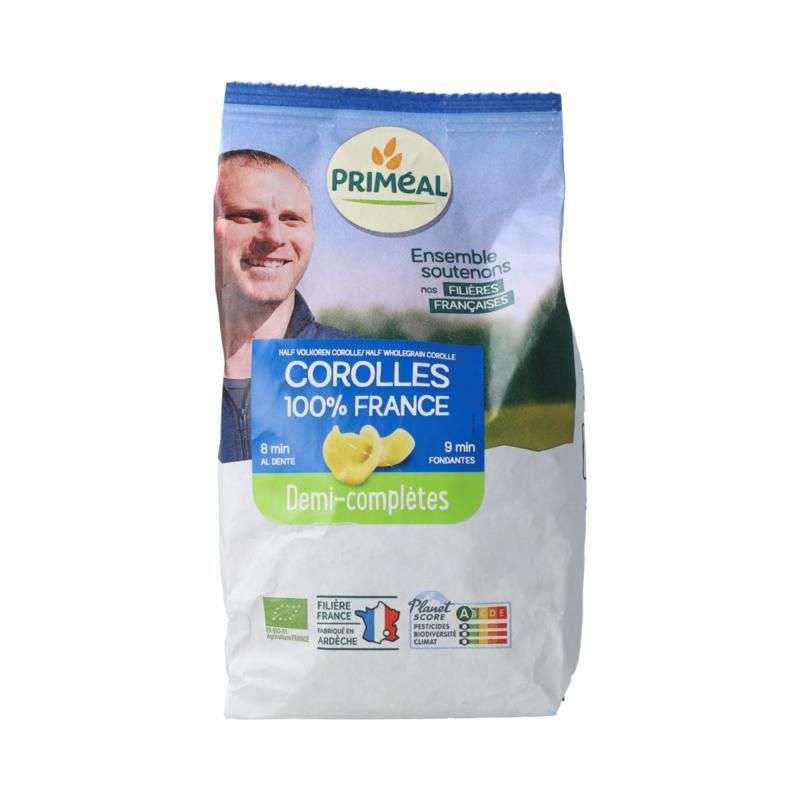 Primeal Corolle Halfvolkoren Pasta Bio