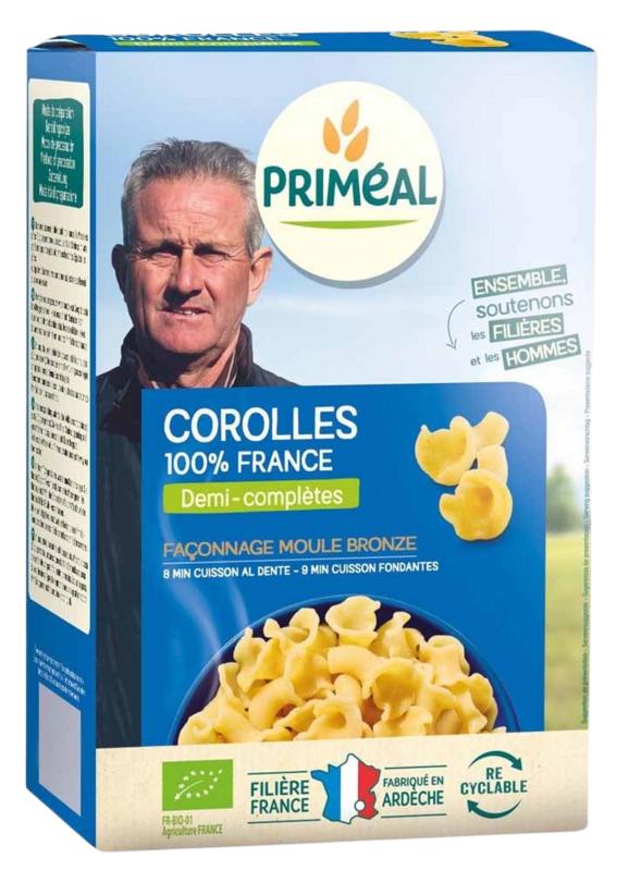 Primeal Corolle Halfvolkoren Pasta Bio