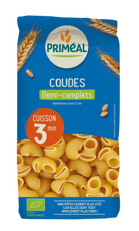 Primeal Coudes Halfvolkoren Snelkook 3 Minuten Bio