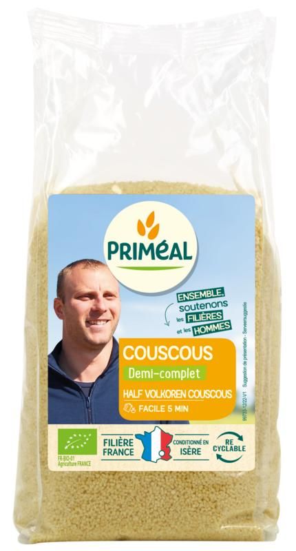 Primeal Couscous Half Volkoren Bio