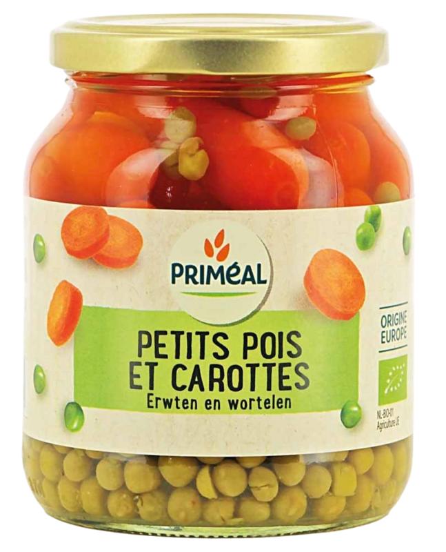 Primeal Doperwten Wortelen Bio