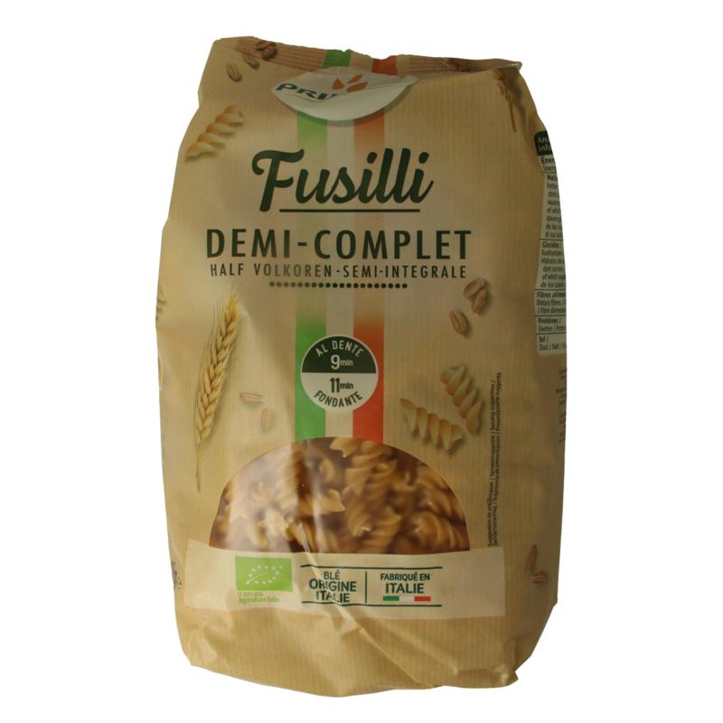 Primeal Fusilli Halfvolkoren Familie Verpakking Bio