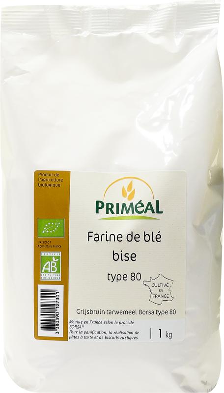 Primeal Grijsbruin Tarwemeel Borsa 80 Bio