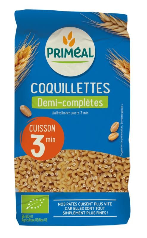 Primeal Halfvolkoren Elleboogjes Snelkook 3 Minuut Bio