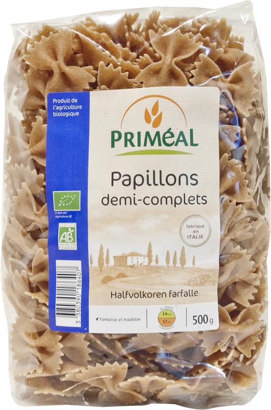 Primeal Halfvolkoren Farfalle Bio