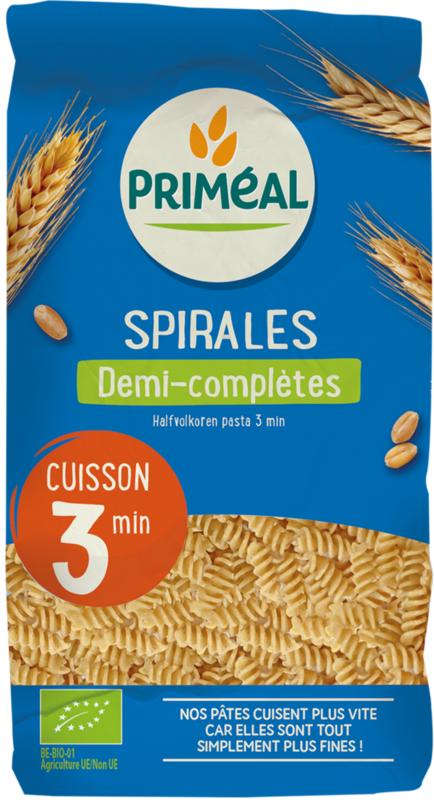 Primeal Halfvolkoren Spiralen Snelkook 3 Minuten Bio