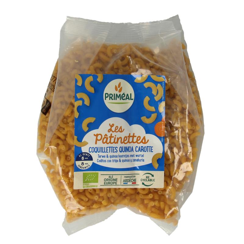 Primeal Hoorntjes Tarwe Quinoa Wortel Bio