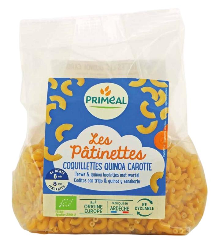Primeal Hoorntjes Tarwe Quinoa Wortel Bio