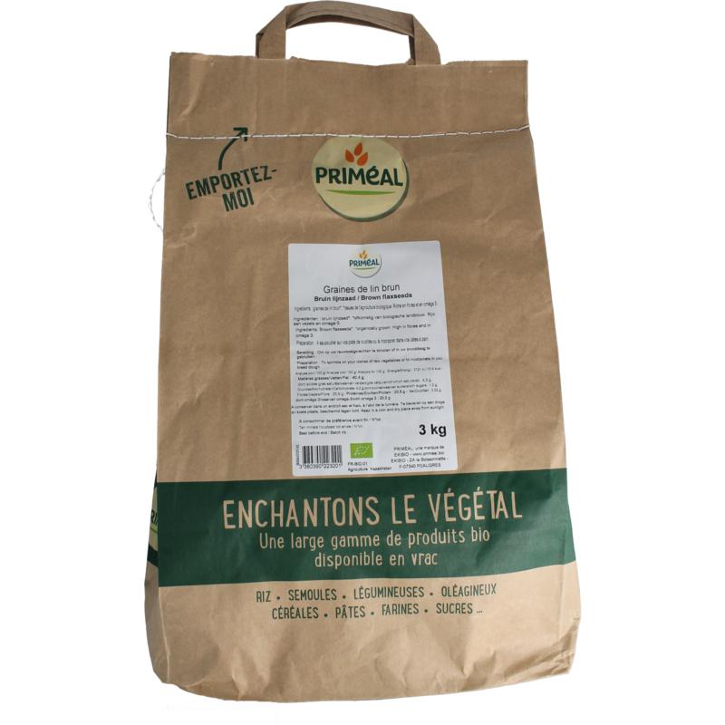 Primeal Lijnzaad Bruin Bio