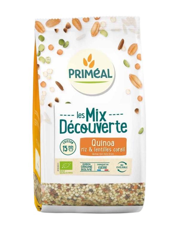 Primeal Mix Van Quinoa, Rijst & Rode Linzen Bio