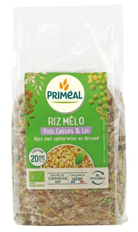 Primeal Rijst Met Spliterwten En Lijnzaad Bio