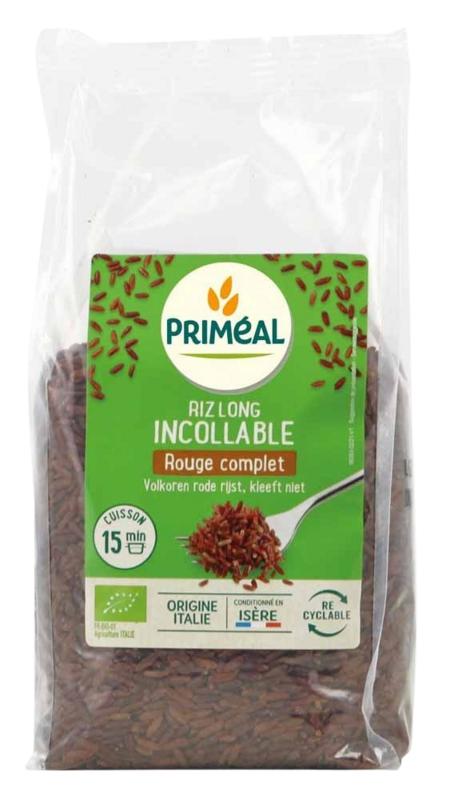 Primeal Rijst Rood Volkoren Niet Klevend Bio