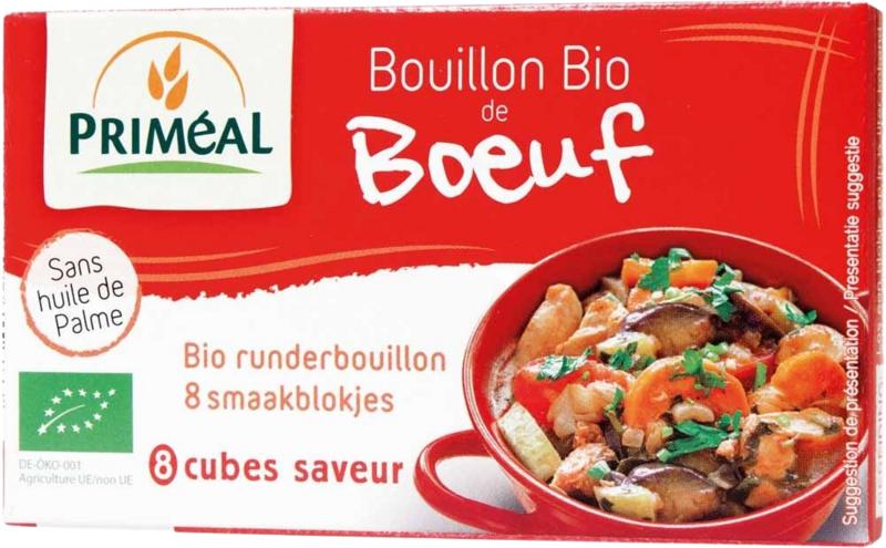 Primeal Runderbouillon Blokjes 10 Gram Bio