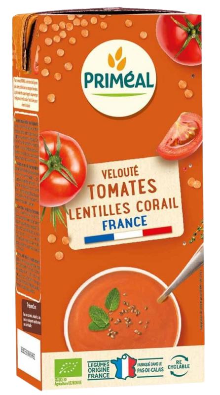 Primeal Soep Tomaat Rode Linzen Bio