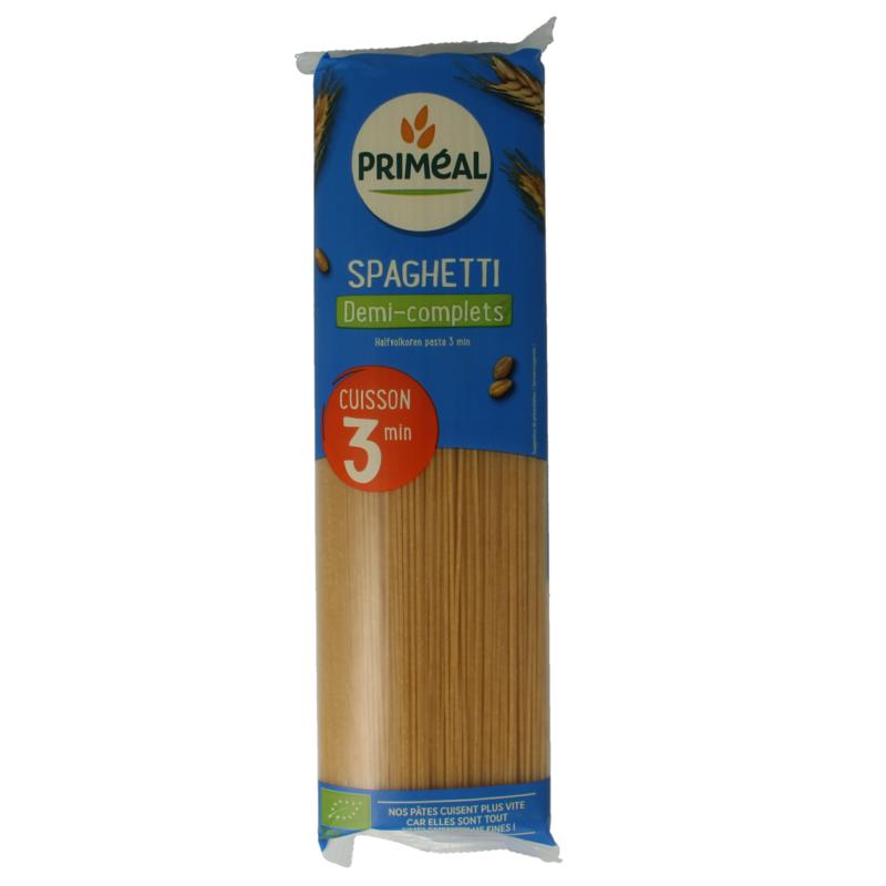 Primeal Spaghetti Halfvolkoren Snelkokend Bio