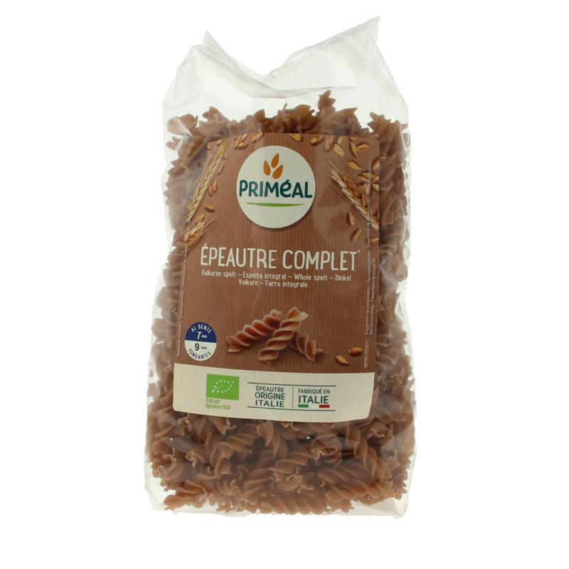 Primeal Spelt Fusilli Spiralen Volkoren Bio
