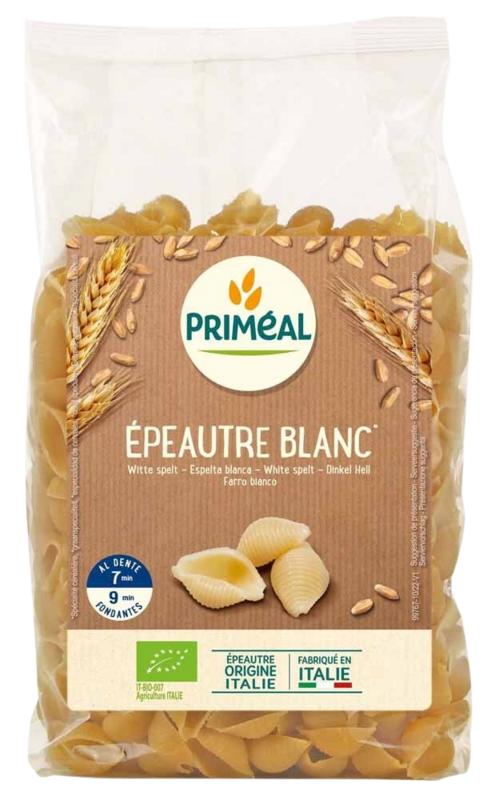 Primeal Spelt Schelpen Wit Bio