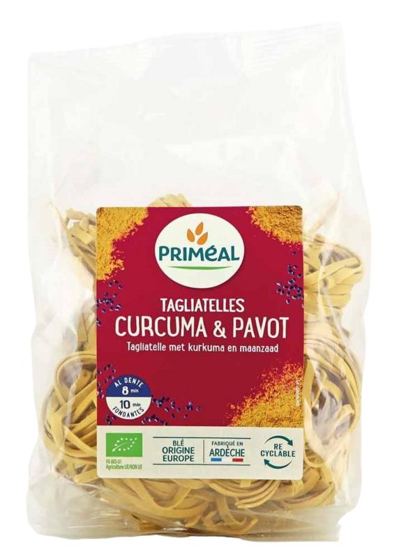 Primeal Tagliatelle Kurkuma Papaver Bio