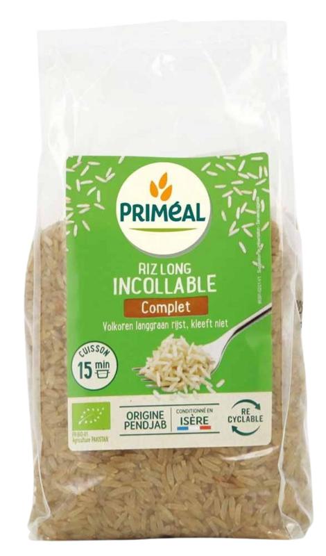 Primeal Volkoren Langgraan Rijst Voorgekookt Bio
