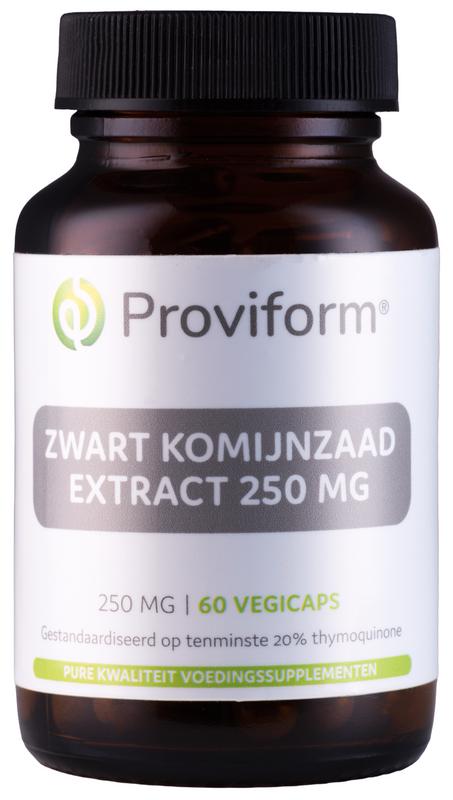 Proviform Zwart Komijnzaad 250Mg (20% Thymoquinone)