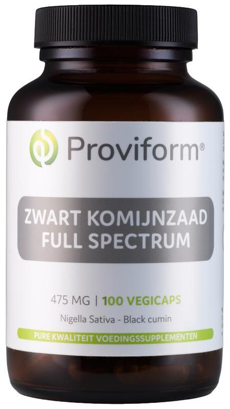 Proviform Zwart Komijnzaad Full Spectrum 475Mg (Black Cumin)