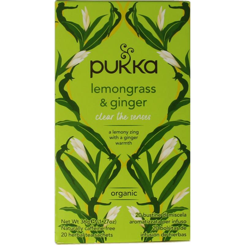 Pukka Lemongrass & Ginger Thee Bio