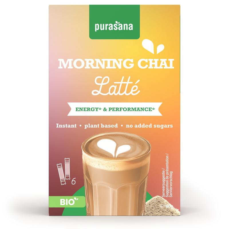 Purasana Instant Morning Chai Latte 6X10g Bio