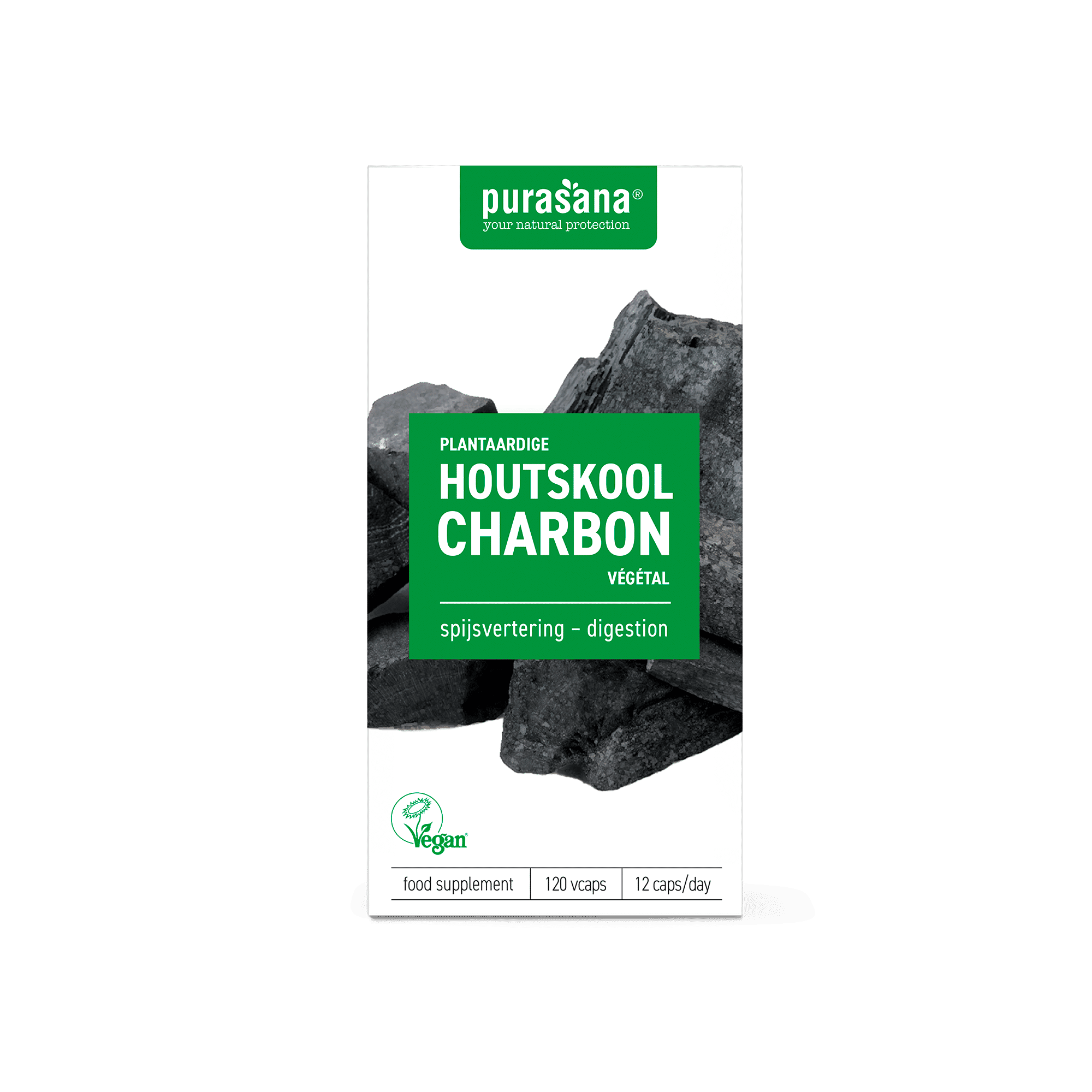 Purasana Plantaardige Houtskool Vegan