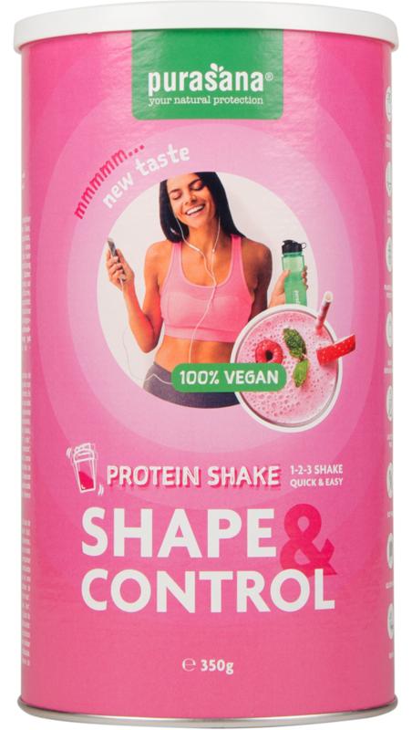 Purasana Shape & Control Proteine Shake Aardbei-Framboos