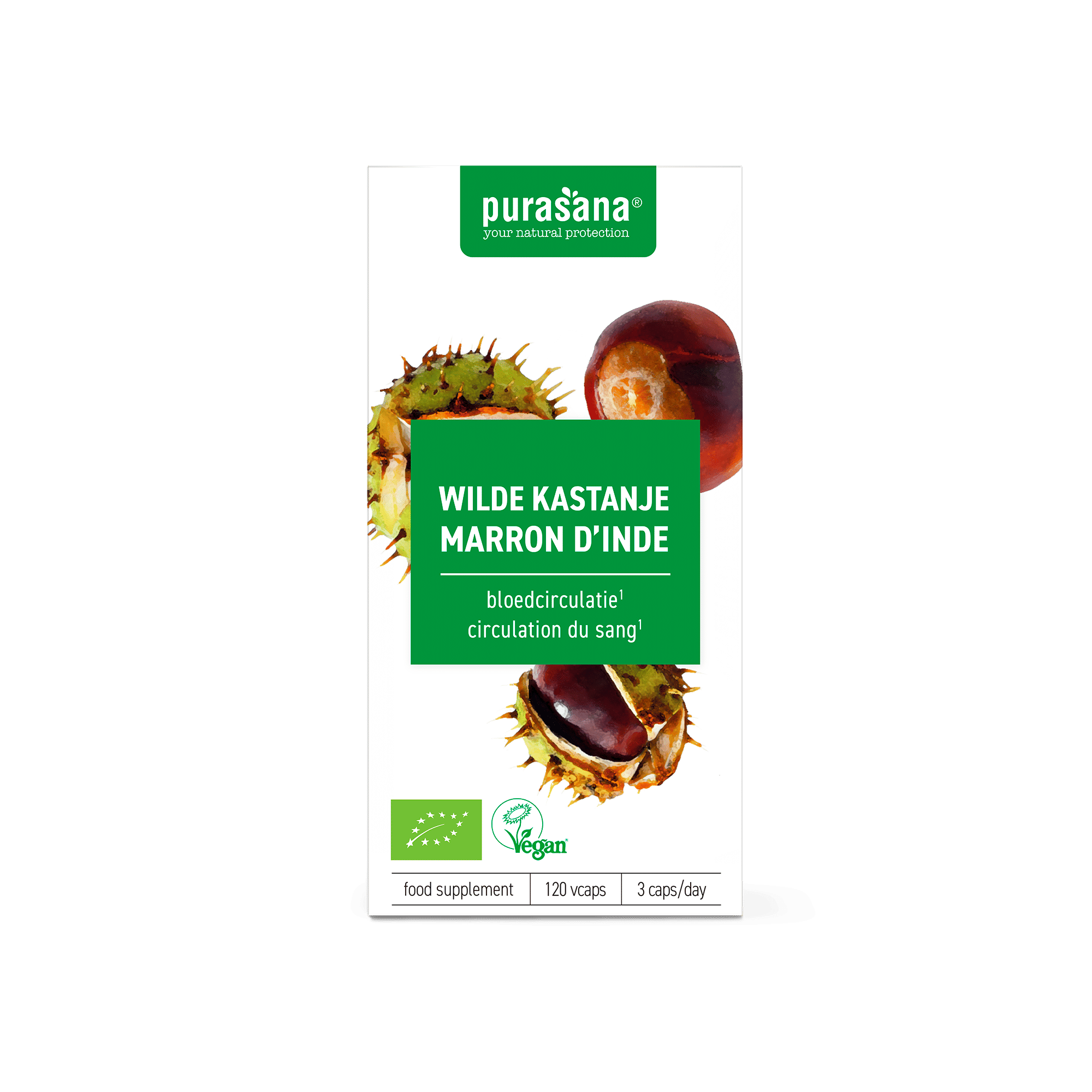 Purasana Wilde Kastanje Vegan Bio