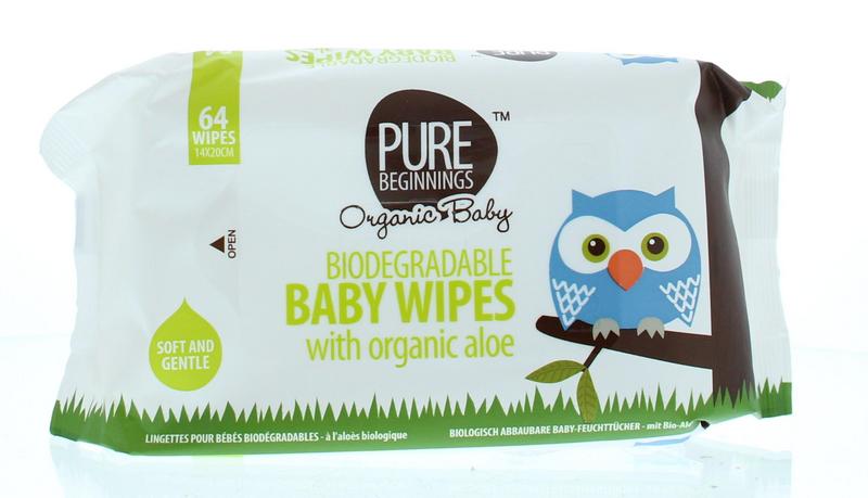 Pure Beginnings Biodegradable Baby Wipes Aloe