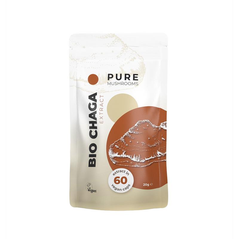 Pure Mushrooms Chaga Paddenstoel Extract Bio