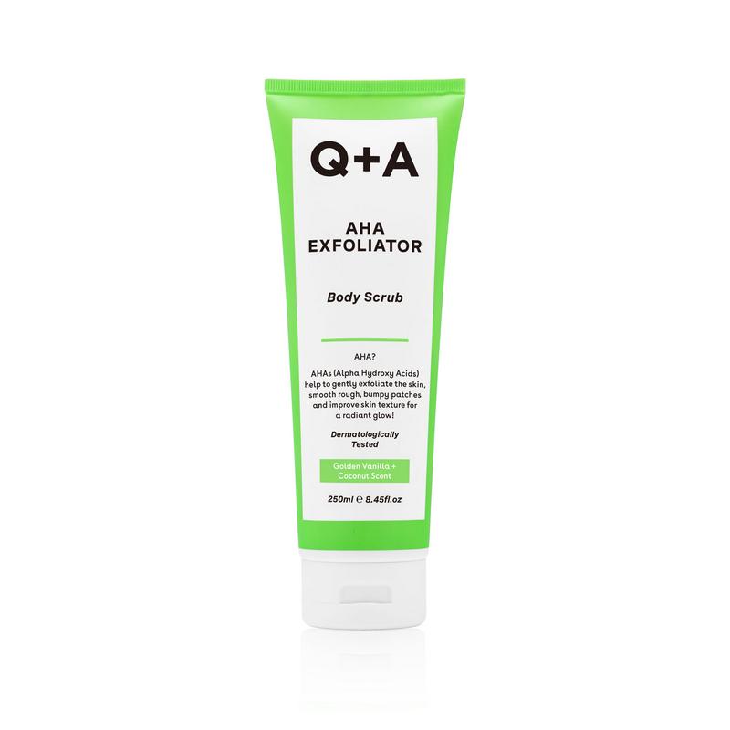 Q+A Bodyscrub Aha Exfoliator