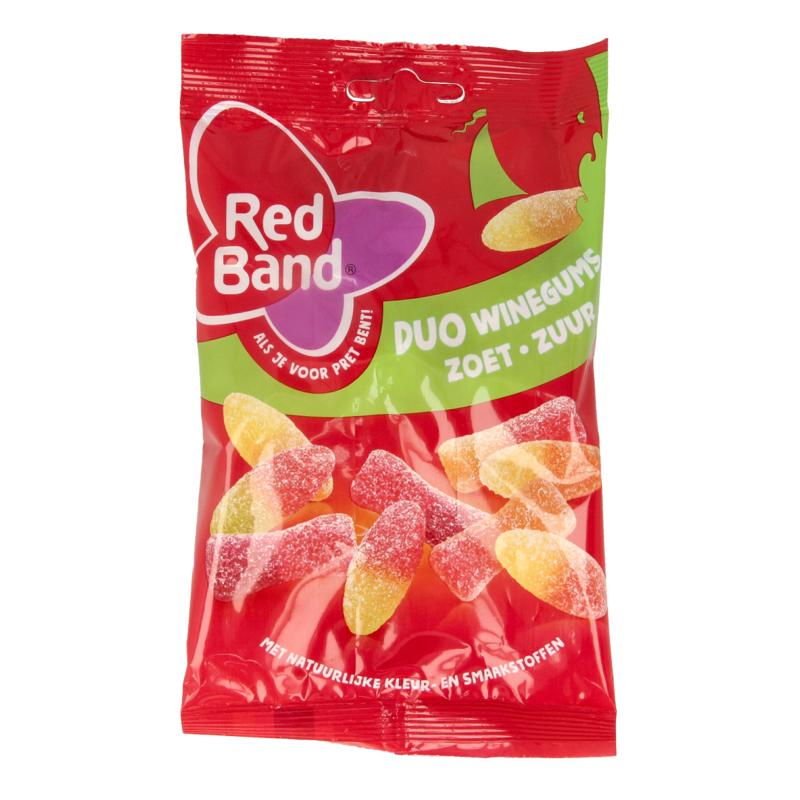 Red Band Winegums Duo Zoet Zuur