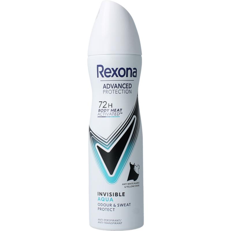 Rexona Deodorant Spray Invisible Aqua