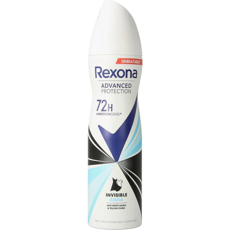 Rexona Deodorant Spray Invisible Aqua