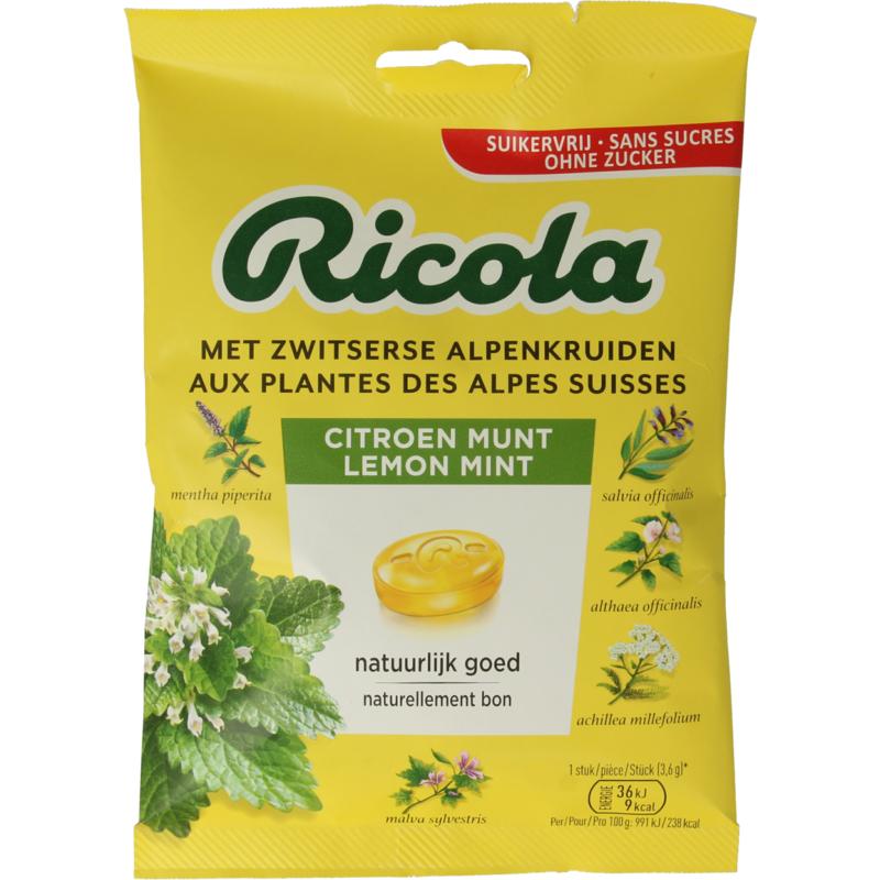 Ricola Citroen Munt Suikervrij