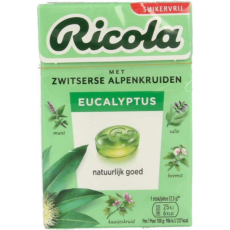 Ricola Eucalyptus Suikervrij