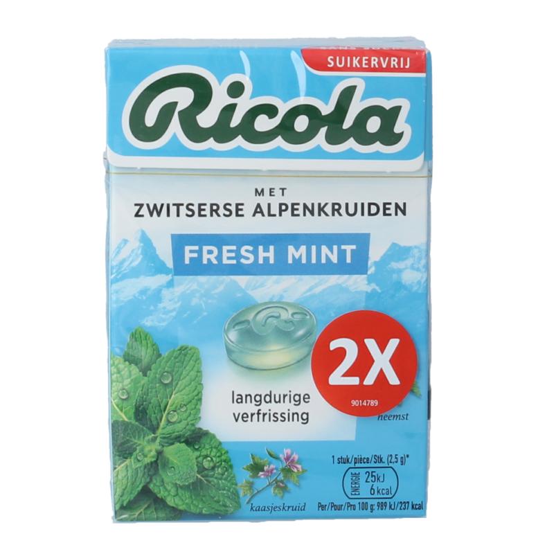 Ricola Fresh Mint Suikervrij Duo Pack
