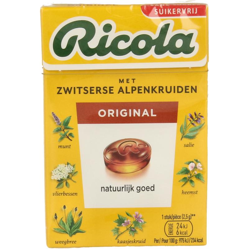 Ricola Original Suikervrij Doosje