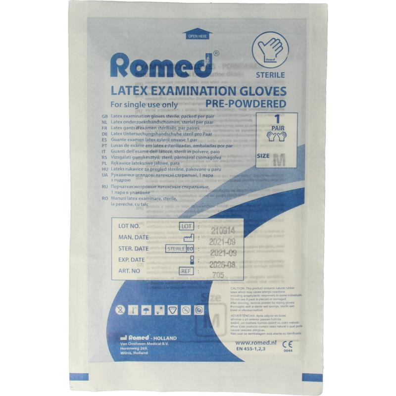 Romed Latex Handschoen Steriel Maat 6